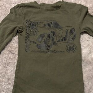 Kids Olive Lightning McQueen Long Sleeve Tee